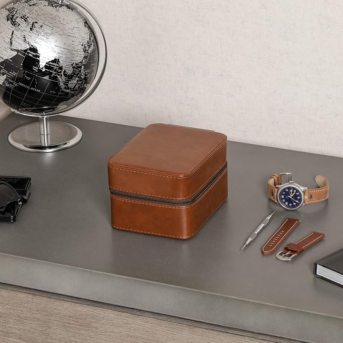 ROTHWELL 5 Watch Travel Case Storage Organizer
