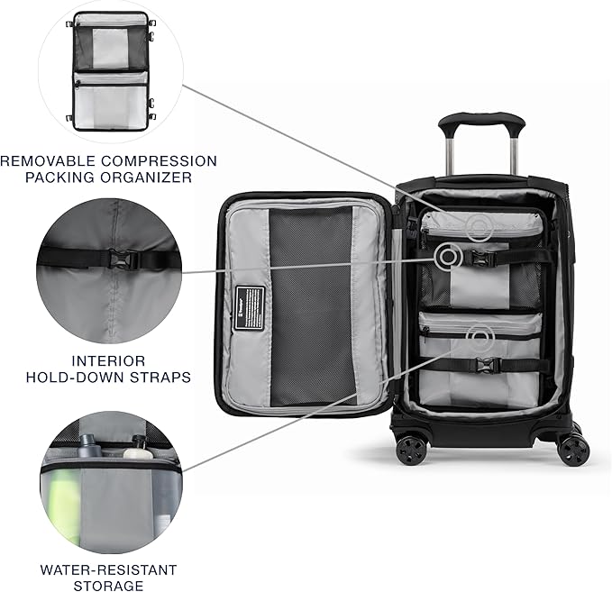 Travelpro Crew Classic Lightweight Softside Expandable Carry on Luggage