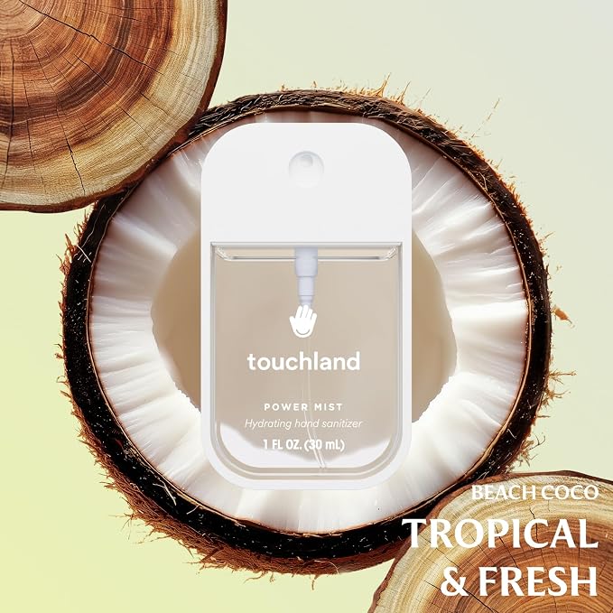 Touchland Power Mist Hydrating Hand Sanitizer Spray, DYE FREE Trio Set