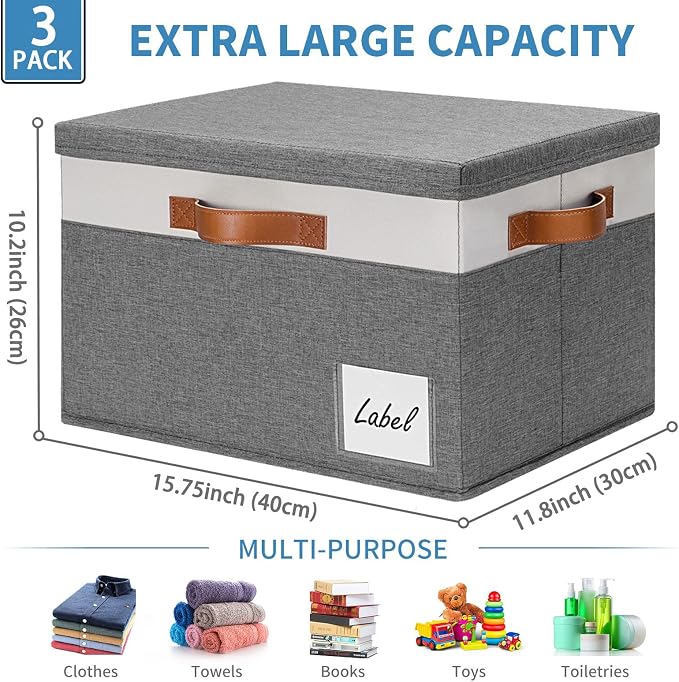 GhvyenntteS Extra Large Storage Bins