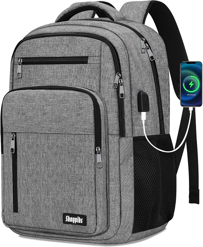 Backpack for Women Men, School Backpack for Boys Girls Teens, 17.3 Inch Laptop