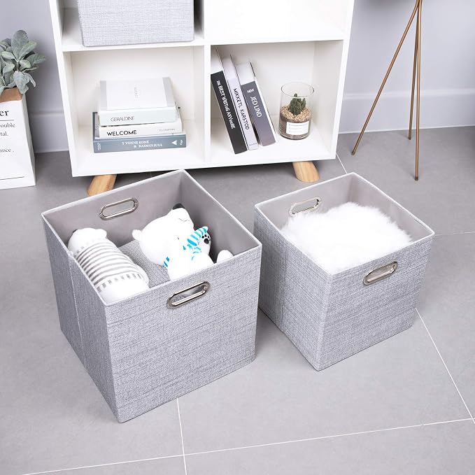 Thicker Fabric Storage Cubes 13 inch Collapsible Storage Bins