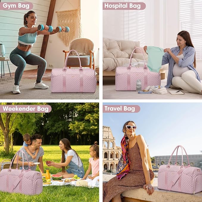 Women Duffle Weekender Travel Bag: Large Duffel Bags