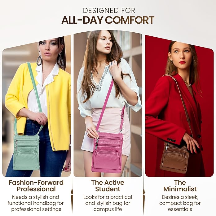Krediz leather Crossbody Purses