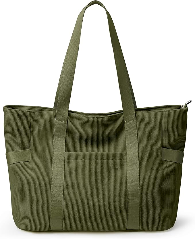 Tote Bag for Women with Zipper, Travel Tote Bags with Compartments Large
