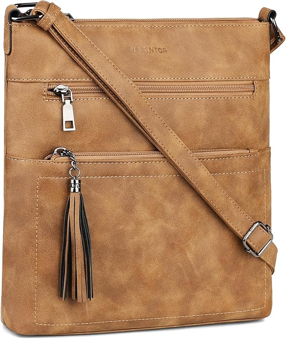 MASINTOR Crossbody Purses for Women, Adjustable Strap Shoulder Bag