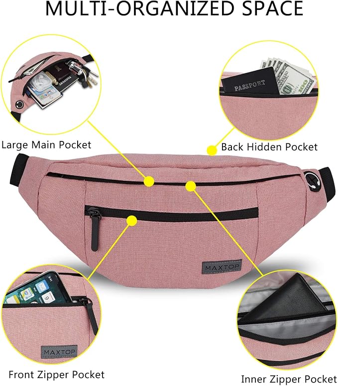 MAXTOP Large Crossbody Fanny Pack