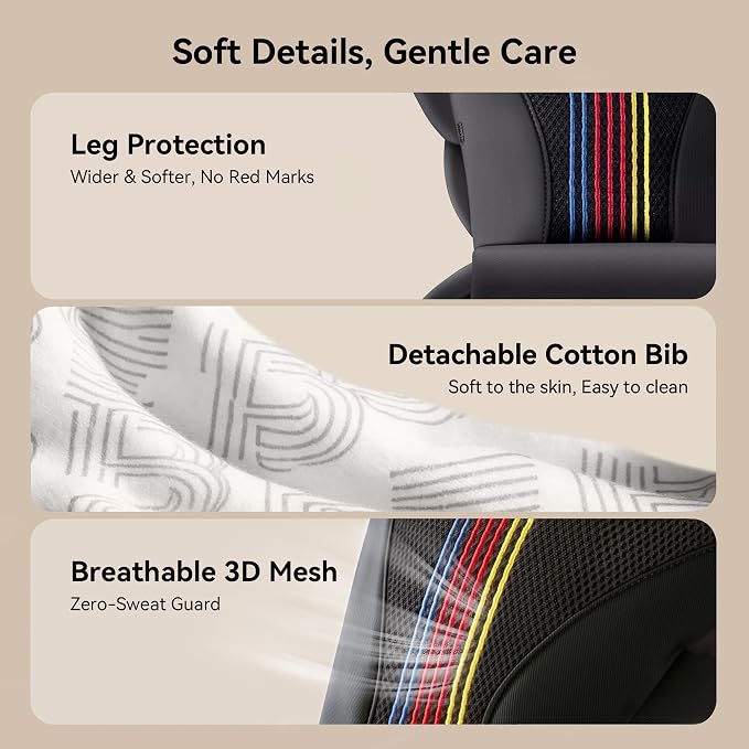 Baby Carrier with Hip Seat, BeBeBus 2-in-1 Ergonomic Newborn to Toddler Carrier