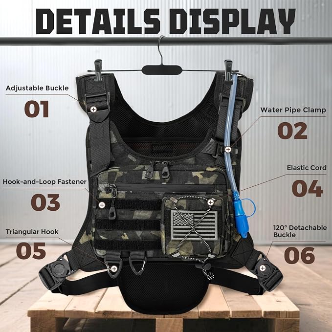 Hydration Vest（The design patent has been granted ）with 2L Water Bladder