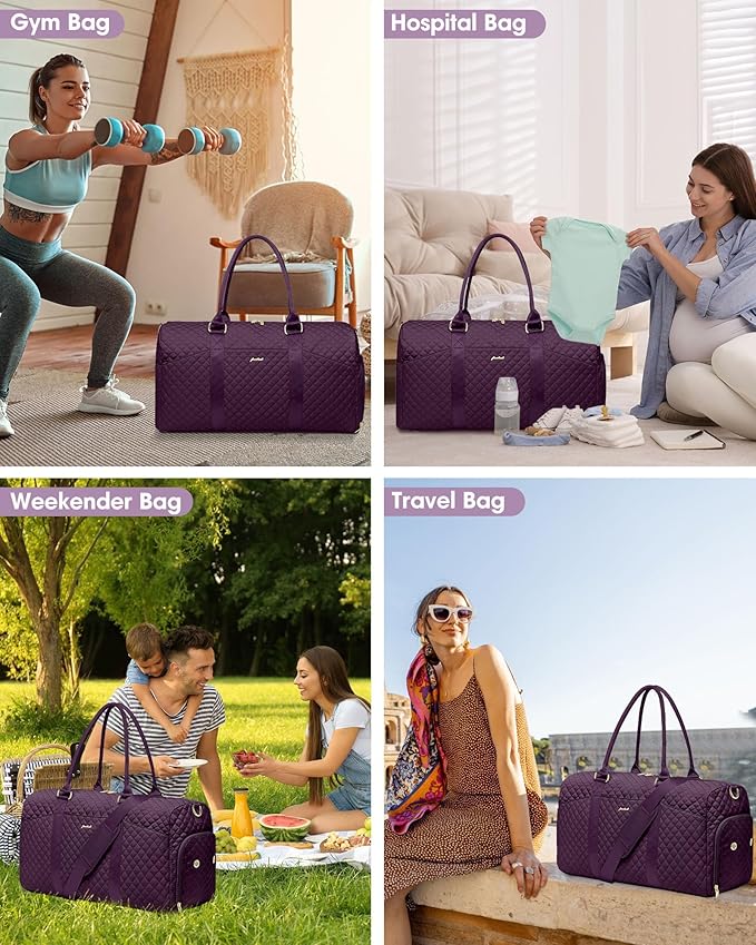 Women Duffle Weekender Travel Bag: Large Duffel Bags