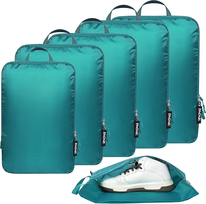 BAGAIL 6 Set Ultralight Compression Packing Cubes Packing Organizer