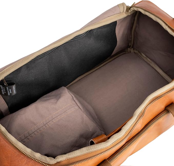 Berliner Bags Vintage Genuine Leather Duffle Denver XL