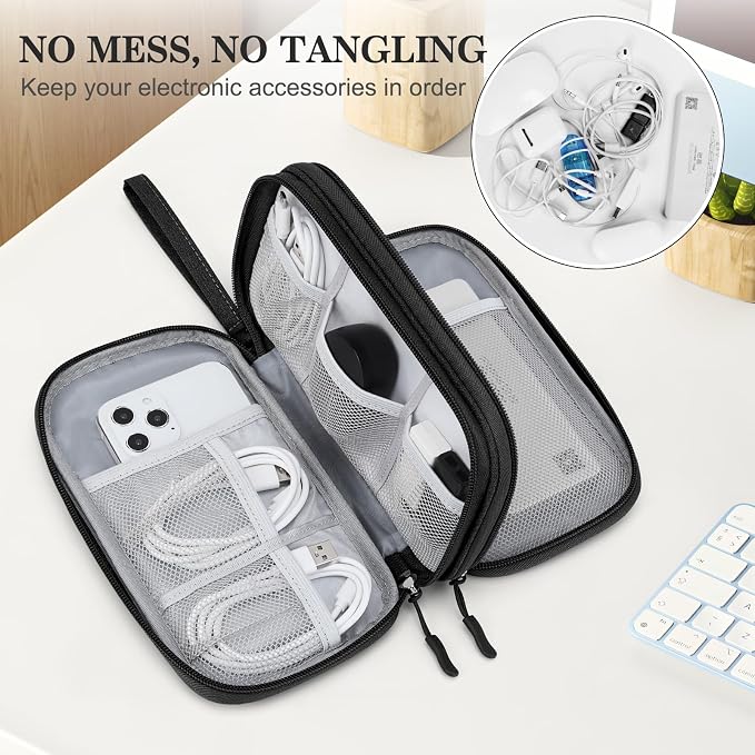 FYY Electronic Organizer, Travel Cable Organizer Bag Pouch Electronic