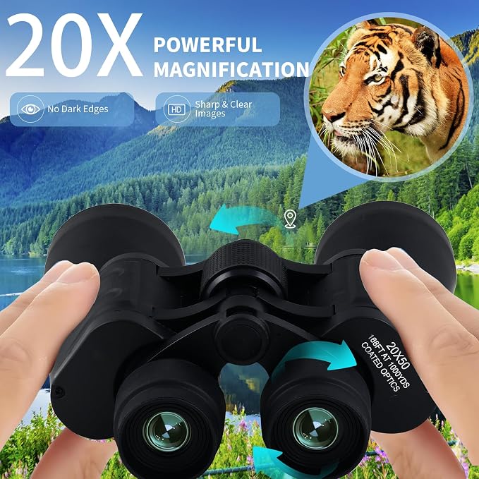 20X50 Binoculars for Adults High Powered- Large View
