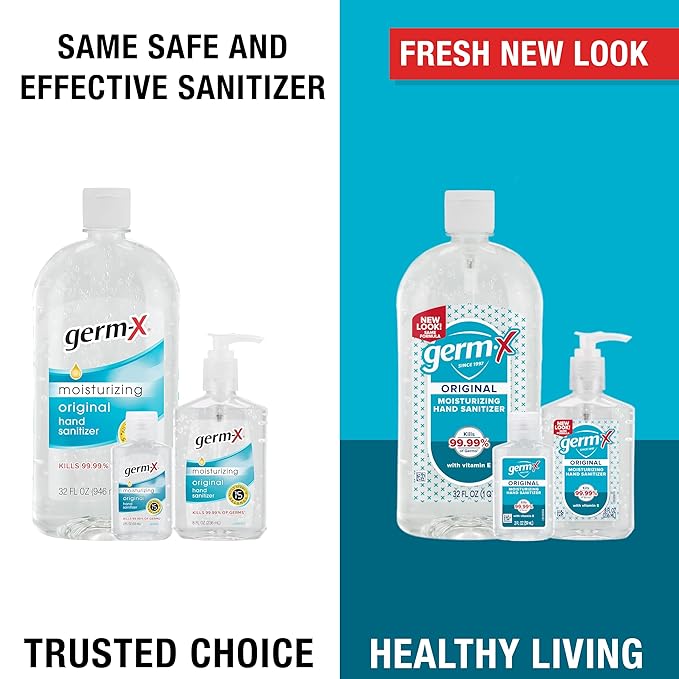 Germ-X Original Hand Sanitizer, Non-Drying Moisturizing Gel