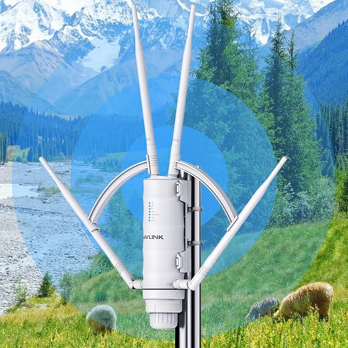 WAVLINK AC1200 Outdoor Long Range Weatherproof WiFi Extender/Wireless Access
