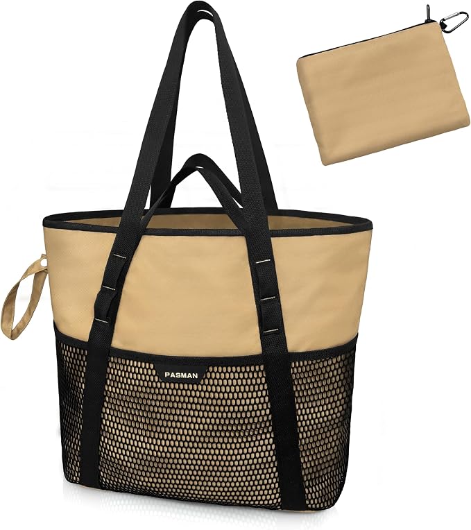 Beach Bag with Zipper
