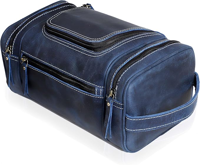 VC VINTAGE COUTURE Leather Toiletry Bag