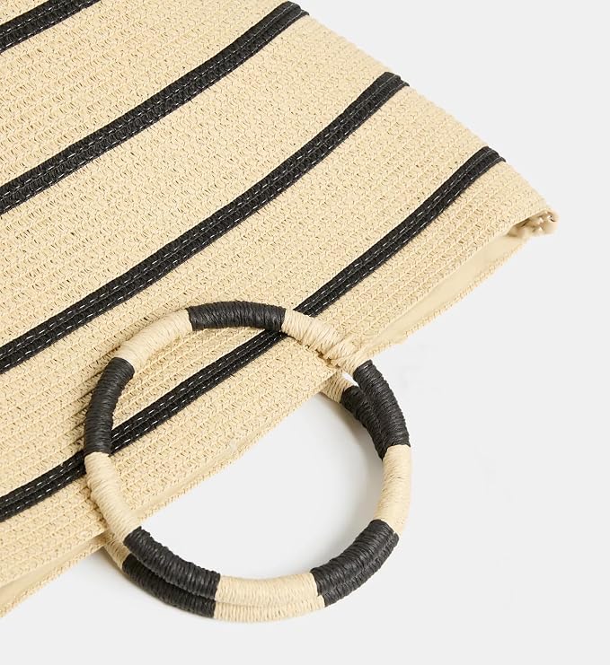 Beach Bags for Women Straw Tote Bag Summer Beach Bag Large Woven Straw Tote for