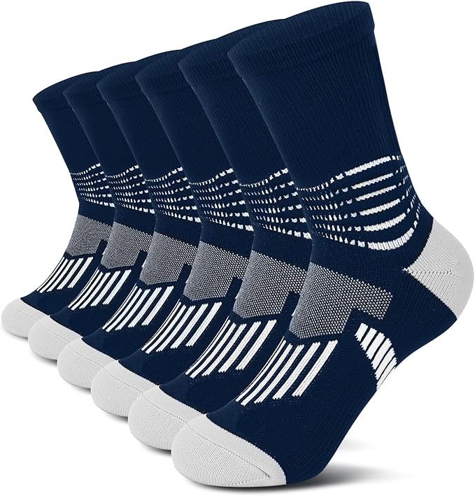 IRAMY Crew Compression Socks Athletic Running Socks