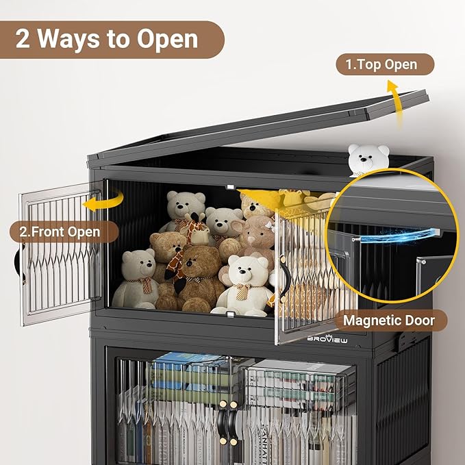 BROVIEW 480Qt Stackable Storage Bins