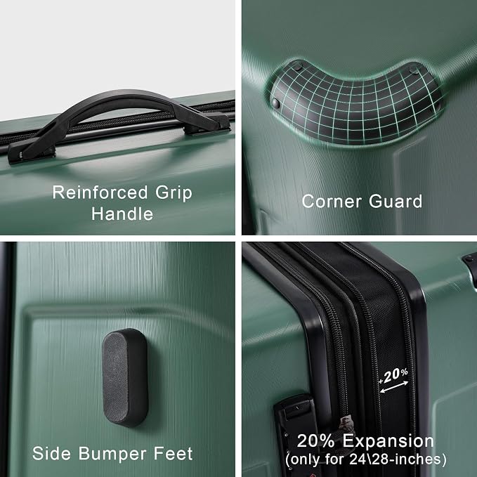 Merax 28 Inch Checked-Large Luggage