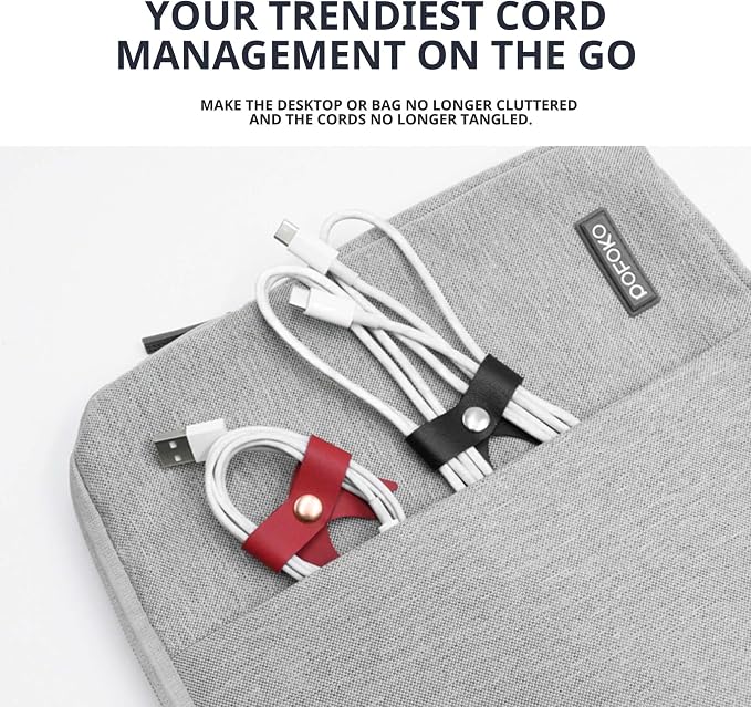 SenseAGE 5 Pack Cord Organizer, Bow Cord Keeper, Cable Organizer USB Holder
