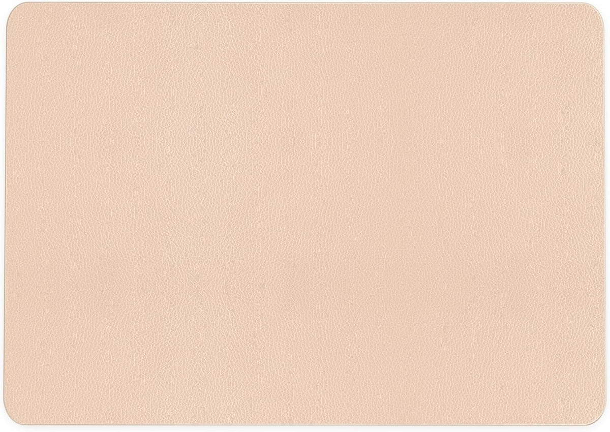 Nekmit Leather Desk Blotter Pad 17 x 12 Inches, Flat, Non-Slip, Waterproof, Apricot