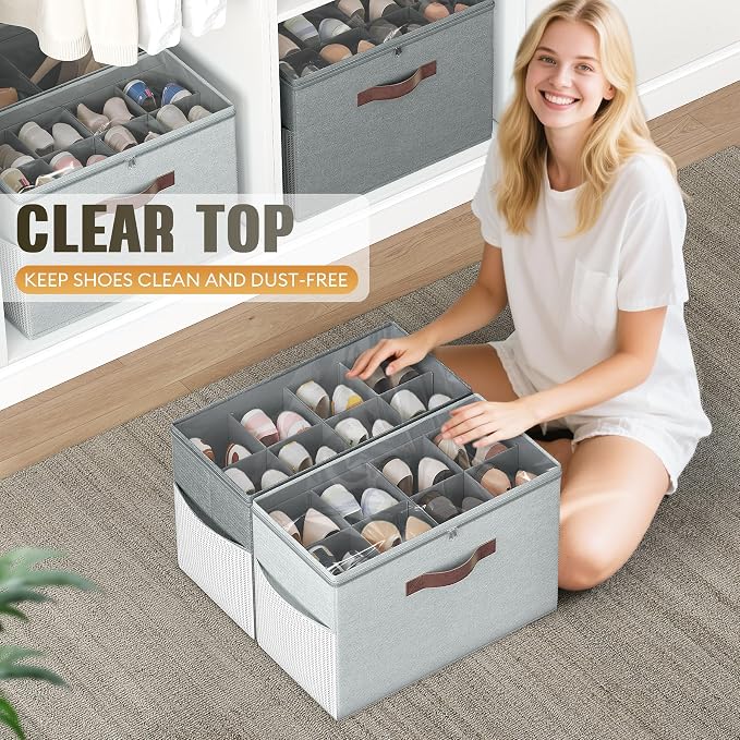 Budding Joy 2 Pack Shoe Organizer