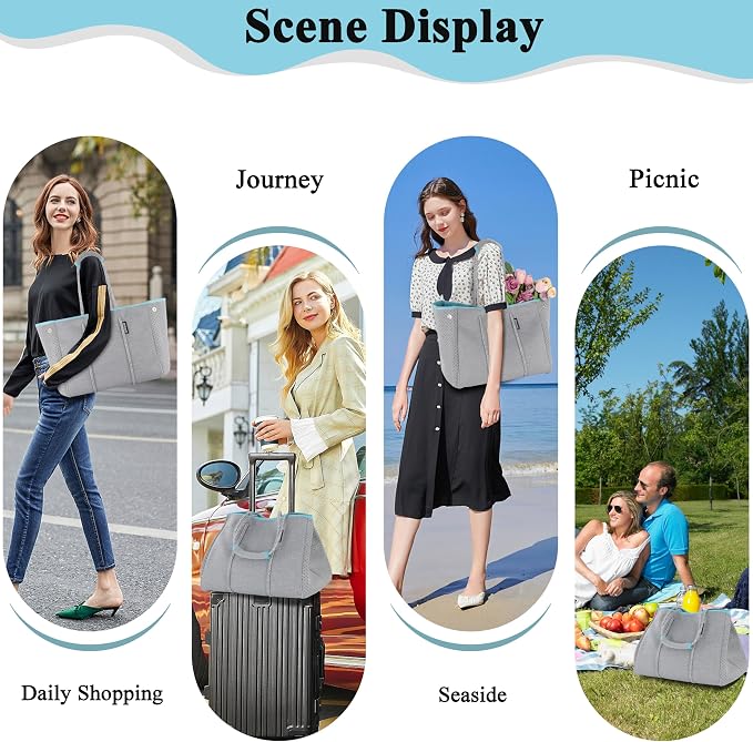 QOGiR Neoprene Multipurpose Beach Bag Tote