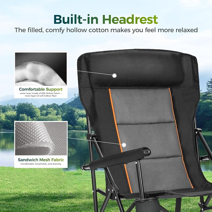 ALPHA CAMP Oversized Folding Camping Chairs