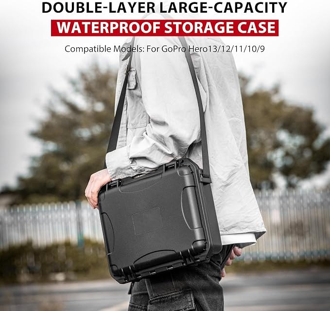 Hard Case Organizer For Gopro Hero 13/12/11/10/9/8 Media Mod/Volta/Protective