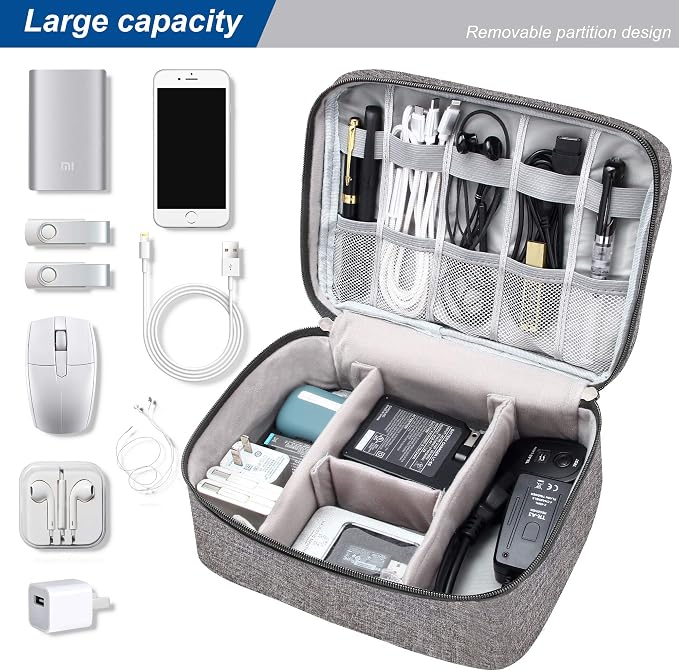 Electronics Organizer Travel Universal Cable Organizer Bag Waterproof