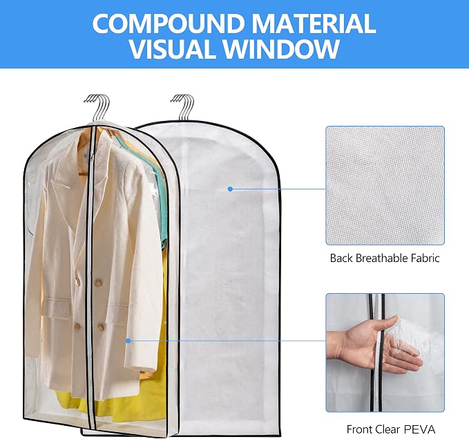 Clear Plastic Hanging Clothes Bags