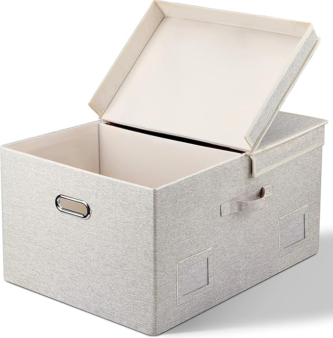 75 Quart Extra Large Decorative Collapsible Storage Bins