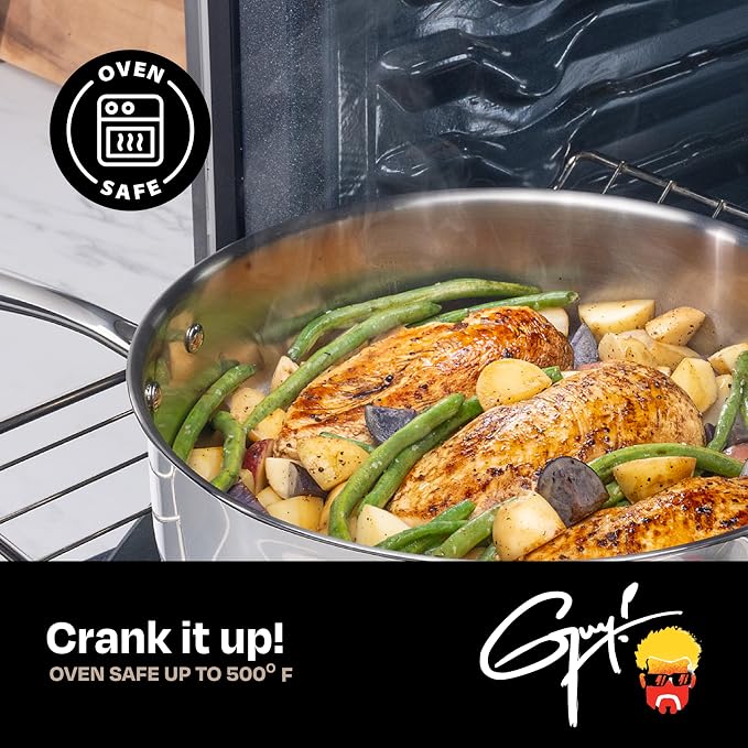 Guy Fieri's Flavortown 3.2-Quart Stainless Steel Sauce Pan