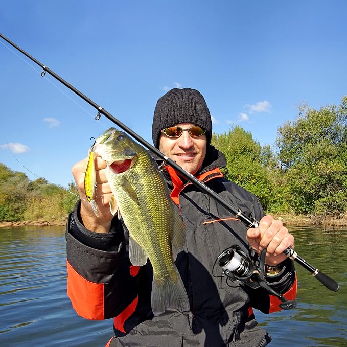 PLUSINNO Fishing Pole, Fishing Rod and Reel Combo, Telescopic Fishing Rod Kit