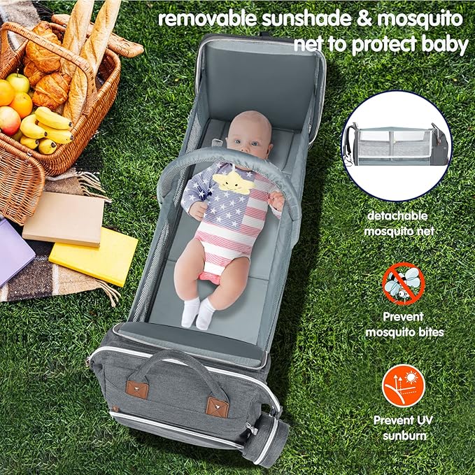DERJUNSTAR Baby Diaper Bag Backpack