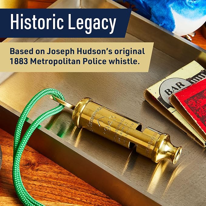 Brass Whistle with Keychain Ring