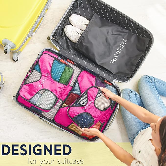 Travel Packing Cubes 5 pcs Luggage Organizer Set