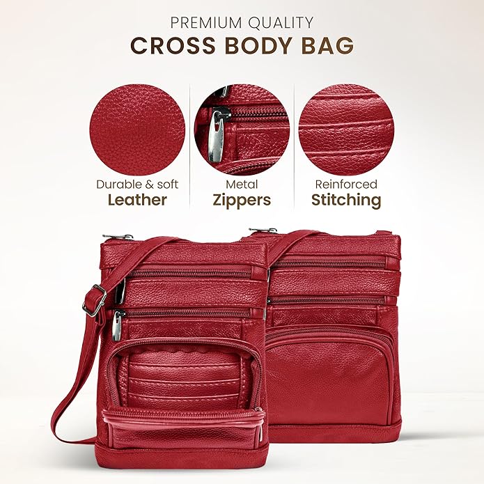 Krediz leather Crossbody Purses
