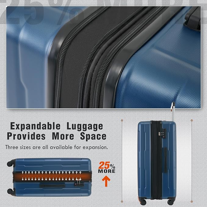 Merax Luggage Set 2 Piece Suitcase Sets