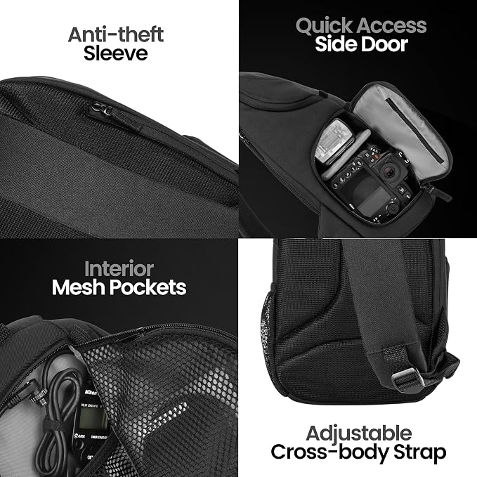 Tamrac Jazz 76 v2.0 Camera Sling Bag, Photography Backpack, Camera Case
