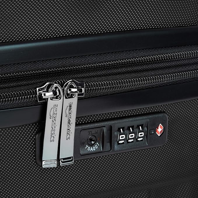 Amazon Basics 2 Piece Set With TSA Locks, Hardshell Suitcases With Four
