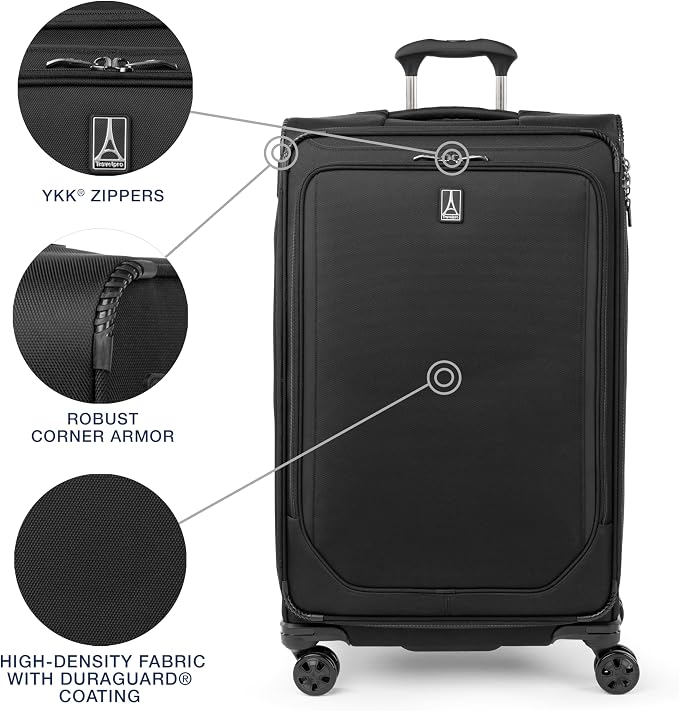 Travelpro Crew Classic Lightweight Softside Expandable Checked Luggage