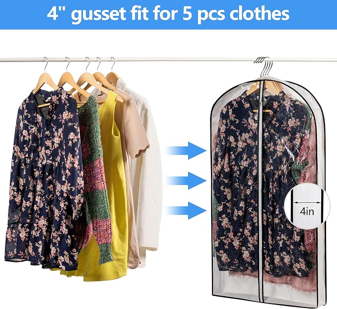 Clear Plastic Hanging Clothes Bags