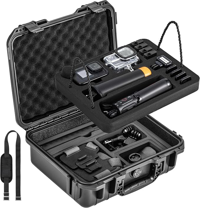 Hard Case Organizer For Gopro Hero 13/12/11/10/9/8 Media Mod/Volta/Protective