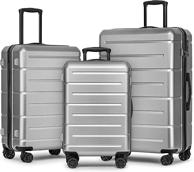KYME Luggage Sets 3 Piece Hardshell 22in/26in/30in Suitcases