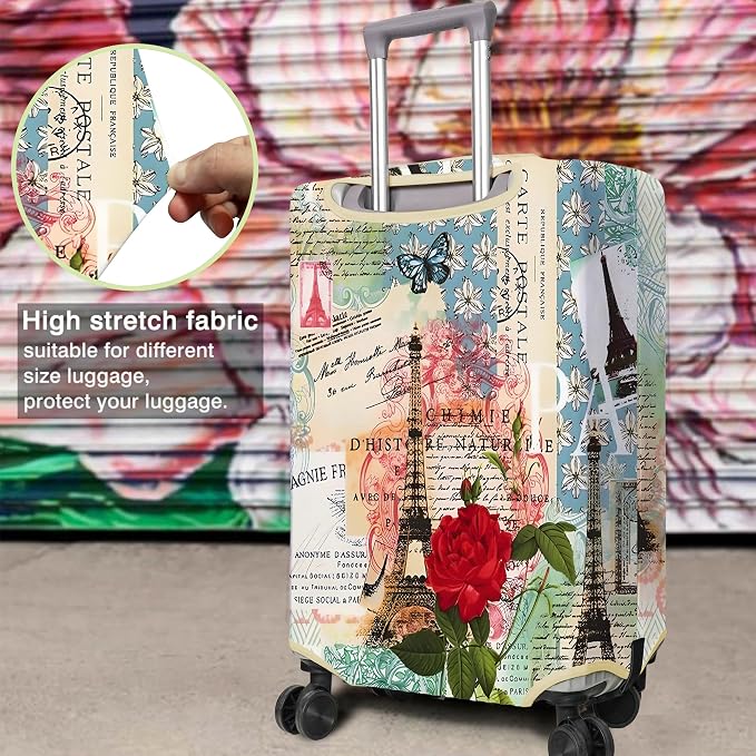 Travel Luggage Cover Suitcase Protector Fits 18-32 Inch Wheel Covers