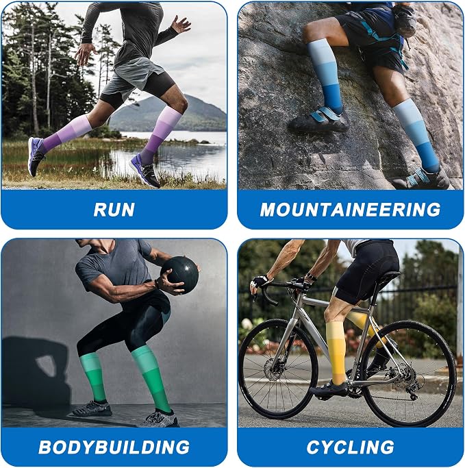 fenglaoda 8 Pairs Compression Socks